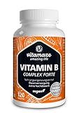 Vitamin B-Komplex extra hochdosiert, 120 vegane Tabletten für 4 Monate, Alle...