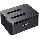 Inateck USB 3.0 Festplatten Dockingstation, Dual-Schacht Docking für 2,5/3,5...