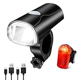 LED Fahrradlicht Set Fahrradlampe STVZO Zugelassen Fahrradbeleuchtung Fahrrad...