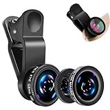 3 in 1 Handy Objektiv Set, Clip-On Kamera-Adapter für Smartphones -...