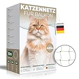 WOOWOOD Katzennetz für Balkon [Extra Drahtverstärkt] I Katzennetz I Katzennetz...