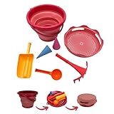 Schildkröt 7in1 Sand Toys Set, innovatives Sand-Spielset im Handtaschenformat,...