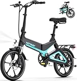 HITWAY E Bike, Klapprad E-Fahrrad 16 Zoll, 36V/7,8 Ah Akku Elektrofahrrad, 250W...
