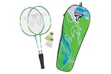 Talbot Torro Kinder Badminton-Set 2-Attacker Junior, 2 verkürzte Schläger...