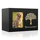 The7boX Urne für Hunde, aus Holz, für Haustiere, Urne für Katzen und Hunde,...