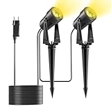 Yuusei Gartenbeleuchtung mit Strom, 2 in 1 Pack 6M Gartenlampen für Draußen,...