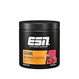 ESN Crank, Fresh Berry Juice, 380 g, Pre Workout Booster, vegan - made in...