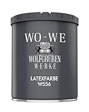 WO-WE Latexfarbe Innenweiß Abwaschbare Wandfarbe Wohnraumfarbe Küchenwandfarbe...