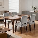 HOMRELEXA Holz esszimmerstühle 4er Set, küchenstühle 4er Set, Dining Chairs...