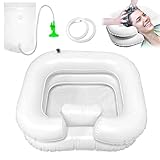 TZEKING Haarwaschbecken für Bettlägerige,Mit Duschkopf und Wassersack,Shampoo...