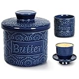 französische butterdose 250g, butterglocke 250g butter, Keramik Butterdose mit...