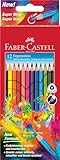 FABER-CASTELL 116512 - Buntstifte Set Dreikantform, 12 Farbstifte für Kinder...