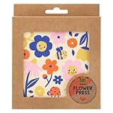 folia 23009 - Blumenpresse FLOWER PRESS aus Holz, für Kinder und Erwachsene,...