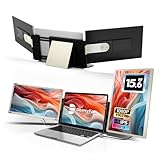 domyfan 15.6' Laptop Bildschirm Extender für alle Laptops, 120% sRGB FHD 1080P...