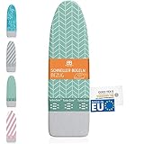Buntes Brett ® Bügeltischbezug für Dampfbügeleisen (Größe L) | Universal...