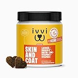 ivvi Skin & Coat Omega 3 für Hunde gegen Juckreiz im Leckerliformat, für...