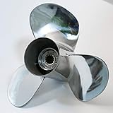 Flish Propeller OEM Edelstahl Außenbordpropeller passend für Yamaha-Motoren...