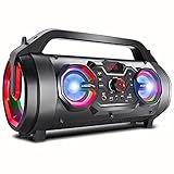 Audiocore AC875 Tragbarer Bluetooth-Lautsprecher Boombox 30W (20W+5Wx2) Bazooka...