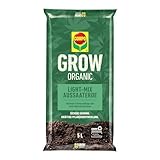COMPO GROW ORGANIC Aussaaterde 5L - Light Mix Substrat - Erde zur Aussaat von...