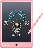 LCD Schreibtafel 10 Zoll Maltafel Löschbare Elektronische Digitale Zeichenblock Doodle Board für Kinder, Schreibplatte Papierlos Grafiktablet Das Geschenke Kinder Geschenk Zeichentafel -Rosa