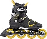 K2 Skates Herren Inline Skates F.I.T. 90 BOA, Grey - Mustard, 30G0815.1.1.090