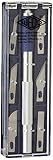 Wedo 78722 Cutter Hobbymesser Set (inklusive 6 verschiedenen Klingen) silber