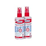 SOS Desinfektions-Spray, 2 x 100 ml Sprühflasche, Handdesinfektion gegen 99,99%...