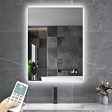 Infrarotheizung Spiegel mit Thermostat 450 Watt - Spiegelheizung Infrarot mit...