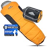 ACTIVE SPARK Schlafsack [wasserabweisend] Outdoor Sleeping Bag - Nie mehr kalte...