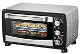 Steinborg® Mini Backofen mit Umluft 20 Liter Pizzaofen Krümelblech...