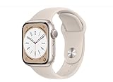Apple Watch Series 8 (GPS, 41mm) Starlight Aluminiumgehäuse mit Starlight...
