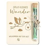 BOFUNX Geschenk zur Geburt Jungen Mädchen Geldgeschenk Verpackung aus Holz Baby...