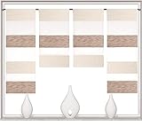 Birsppy Design Mini Flächenvorhang Set beige 2291-13 | 4 Teile |...
