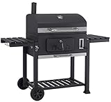 tepro Toronto XXL, Holzkohlegrill/Grillwagen, Grillfläche: ca. 71,5 x 46 cm,...