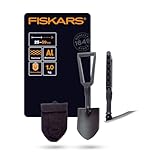 Fiskars Klappspaten für Camper und Bergsteiger, Auch als Schaufel und Hacke...