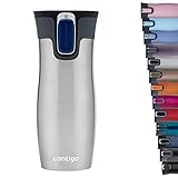 Contigo Thermobecher West Loop Autoseal, Edelstahl Isolierbecher, Reisebecher,...