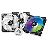 ARCTIC P12 PWM PST A-RGB (3 Stück) - PC Lüfter, 120 mm PWM PST Gehäuselüfter...