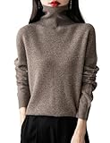 Chanyarn Damen Elegantpullover 100% Merinowolle Rollkragen Kaschmir 2025...