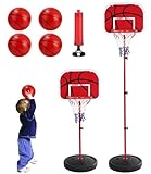 Basketballkorb, 50-150cm Basketballkorb Kinder, 4 Bällen Und Pumpe,...