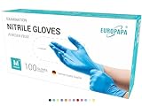 EUROPAPA® 100x Nitrilhandschuhe Box Einweghandschuhe, Einmalhandschuhe,...