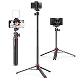 ULANZI MT-44 Handy Stativ 147cm Selfie Stick mit Fernbedienung Kamera Stativ mit...