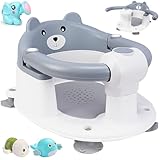 ZUSUZU Badewannensitz Baby ab 6 Monate,Baby Badewannensitz,Bär Rutschfester...