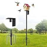 Vogelhaus Ständer, 180 cm Lange Vogelhausständer mit 5 Zinken für Draußen,...