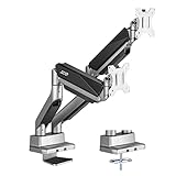 Ergo Office ER-446 2-Fach Monitorhalterung mit Gasfeder Tischhalterung 17-35'...