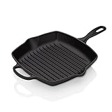 Le Creuset Signature Gusseisen-Grillpfanne, Quadratisch, 26 cm, Für alle...