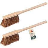 2er Set Handfeger Langer Stiel Kokos, Made in Germany, Handfeger mit langem...