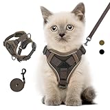VavoPaw Katzengeschirr mit Leine Ausbruchsicher, Verstellbar Katze Brustgeschirr...