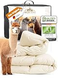 Engelshof Alpaka Bettdecke, Alpaka Decke 135 x 200 cm, Sommer leicht Decke...