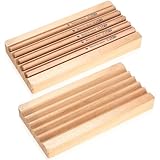 kebitedamai 2 STK Stiftehalter Stiftablage Holz, Stiftablage Schreibtisch...