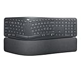 Logitech Ergo K860 kabellose ergonomische Tastatur – Geteilte Tastatur,...